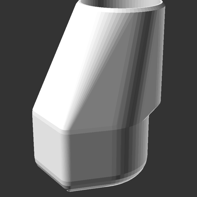 Cutaway render of the head: cup, O-ring clutch, geared stepper
